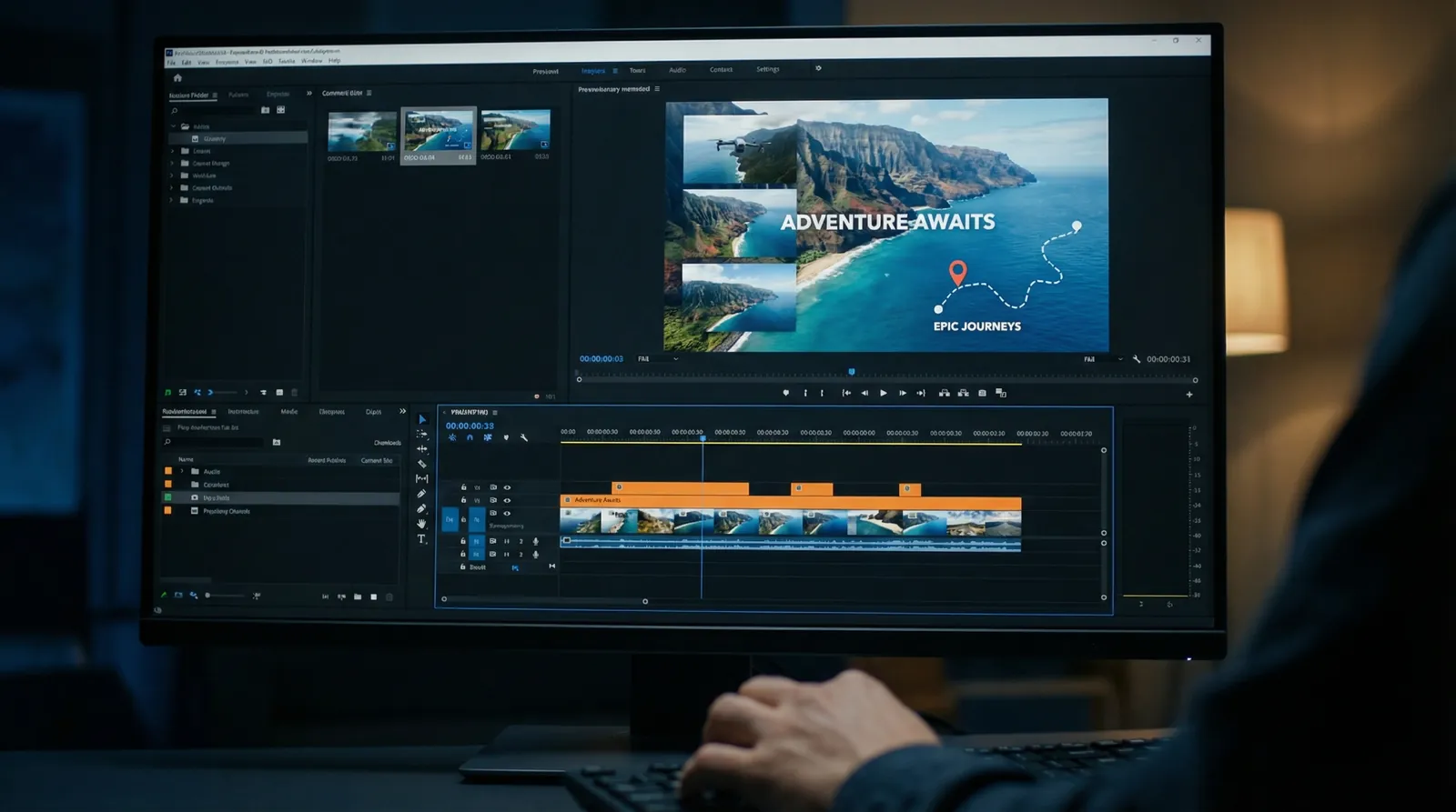 今日吃瓜 旅行Vlog航拍模板